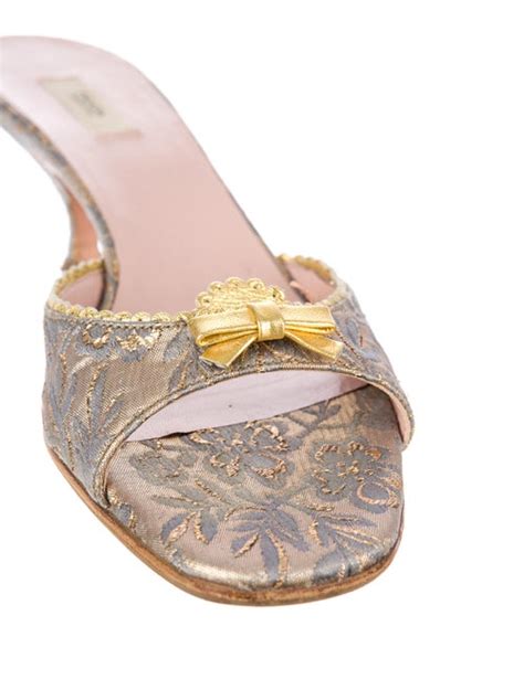 prada brocade sandals|Women's Sandals .